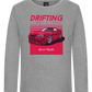 Drifting Not A Crime Design - Premium kids long sleeve t-shirt_ORION GREY_front
