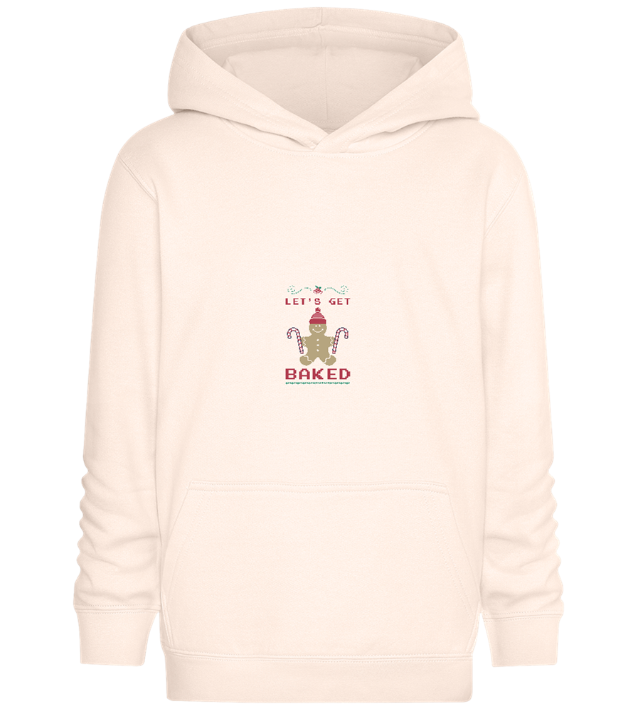 Let's Get Baked Design - Comfort Kids Hoodie_LIGHT PEACH ROSE_front