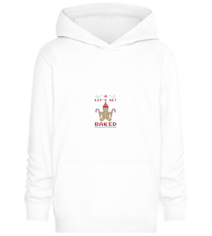 Let's Get Baked Design - Comfort Kids Hoodie_WHITE_front