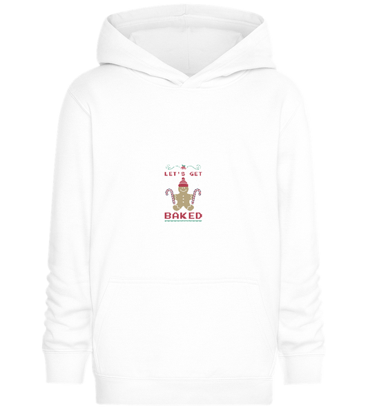 Let's Get Baked Design - Comfort Kids Hoodie_WHITE_front