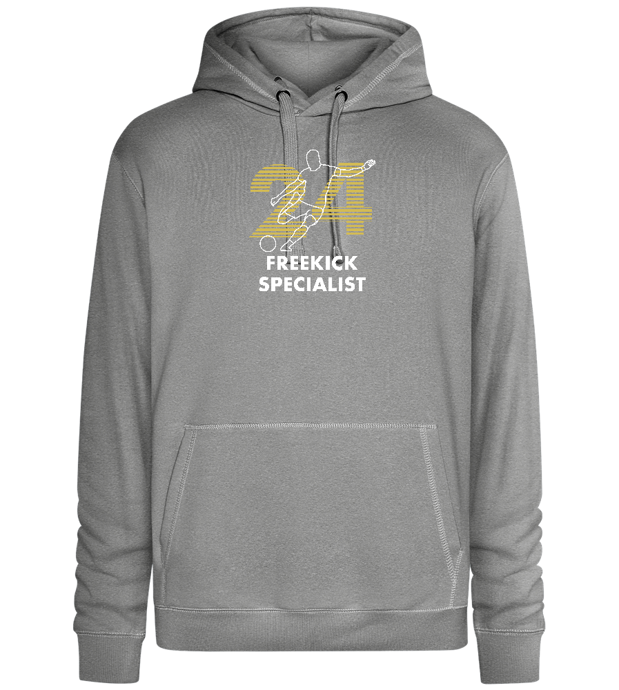 Freekick Specialist Design - Premium unisex hoodie_ORION GREY II_front