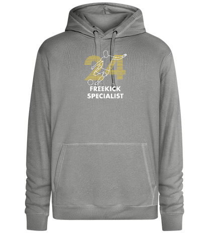 Freekick Specialist Design - Premium unisex hoodie_ORION GREY II_front