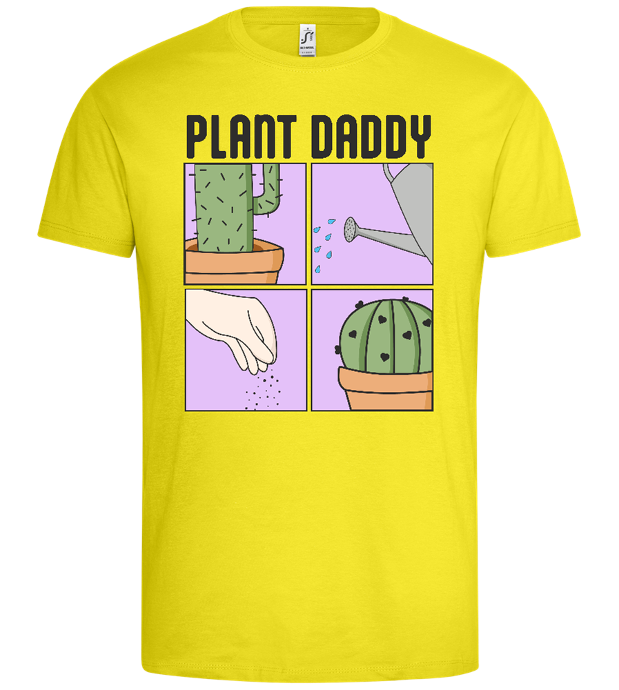 Plant Daddy Design - Premium men's t-shirt_LEMON_front