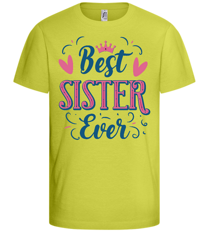 Best Sister Design - Basic kids t-shirt_GREEN APPLE_front