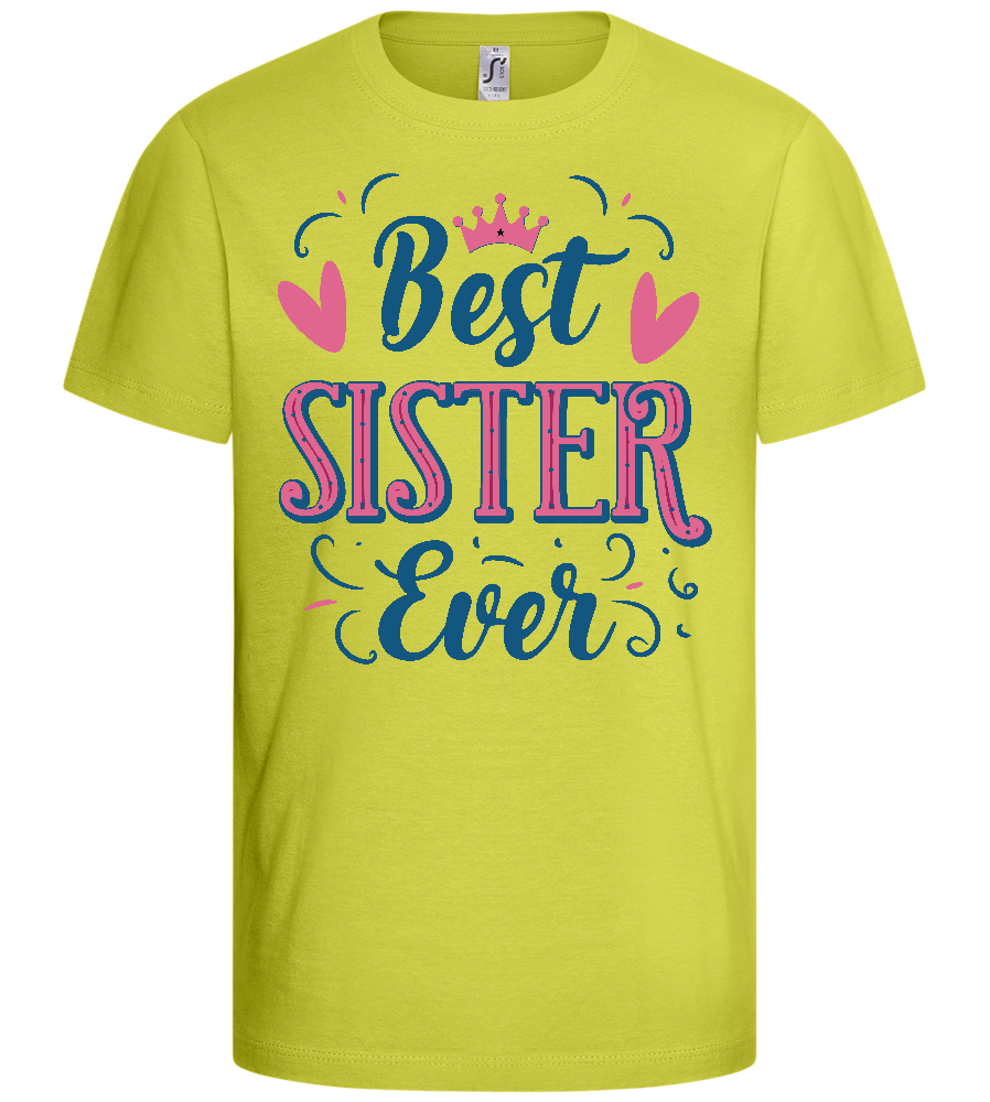 Best Sister Design - Basic kids t-shirt_GREEN APPLE_front