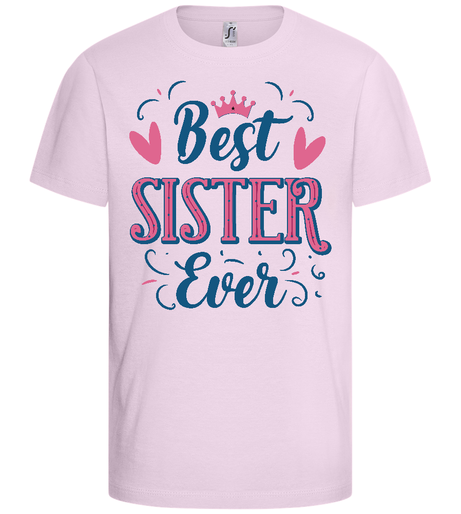 Best Sister Design - Basic kids t-shirt_LIGHT PINK_front