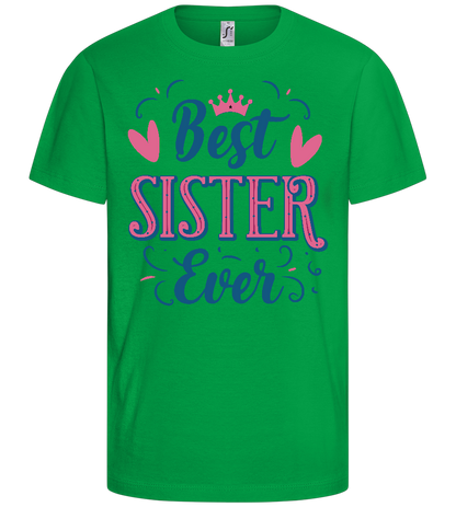 Best Sister Design - Basic kids t-shirt_MEADOW GREEN_front