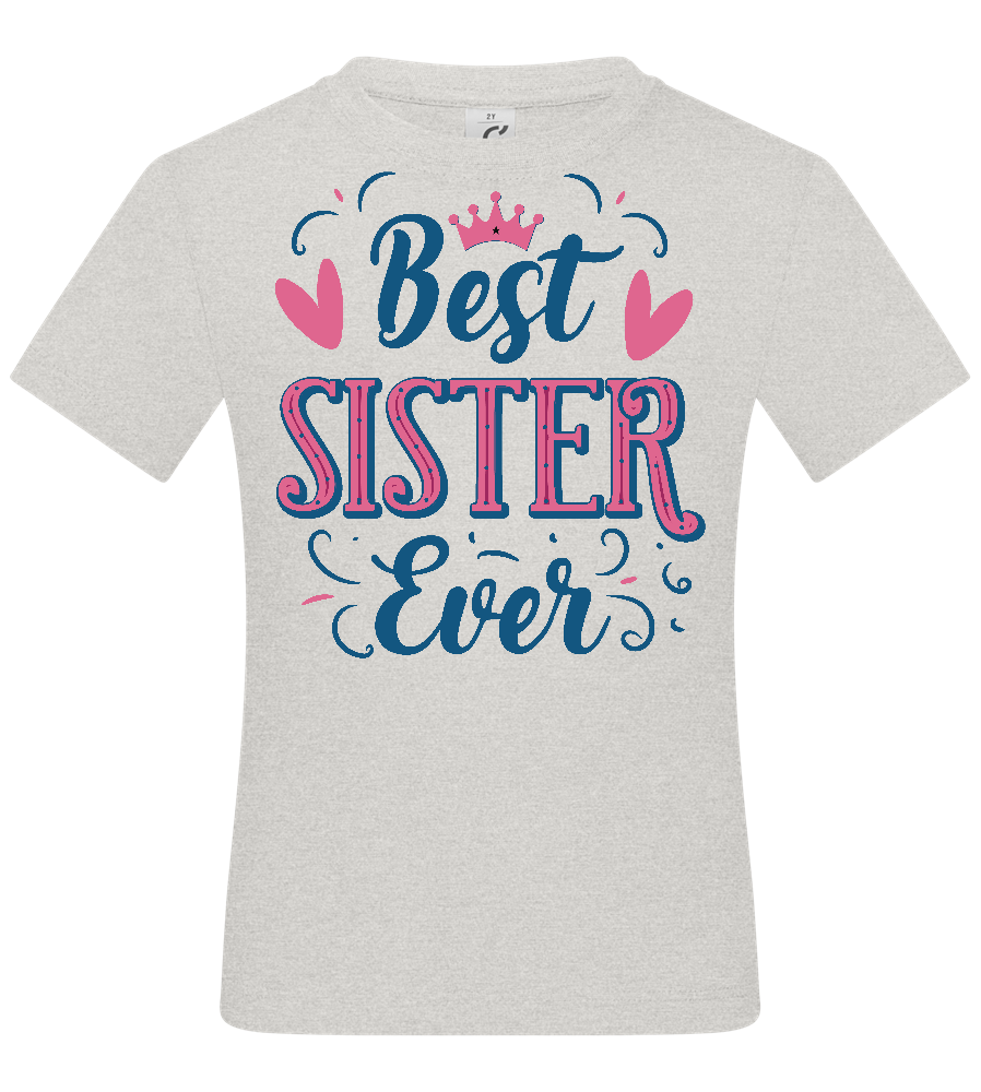 Best Sister Design - Basic kids t-shirt_VIBRANT WHITE_front