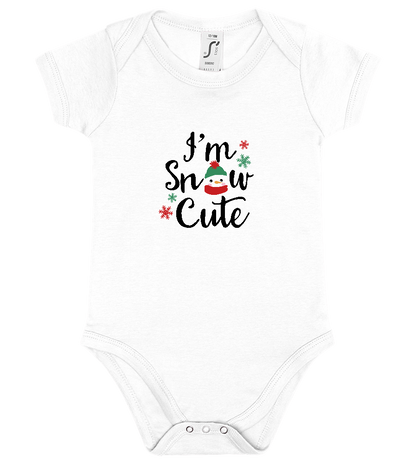 I'm Snow Cute Design - Baby bodysuit_WHITE_front