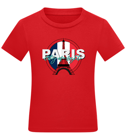 City of Light Design - Comfort kids fitted t-shirt_RED_front