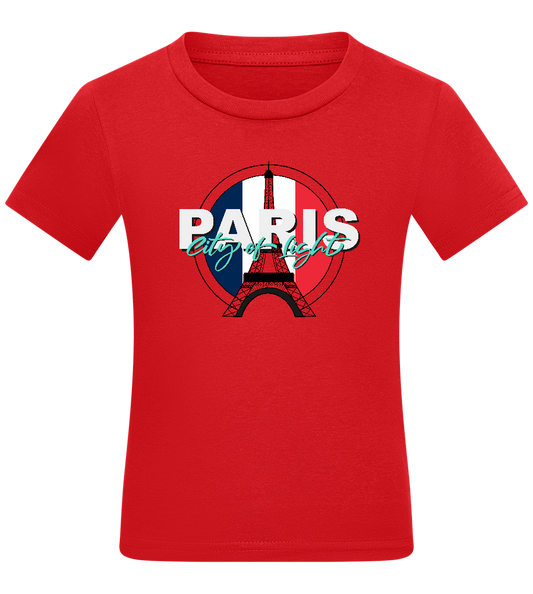 City of Light Design - Comfort kids fitted t-shirt_RED_front