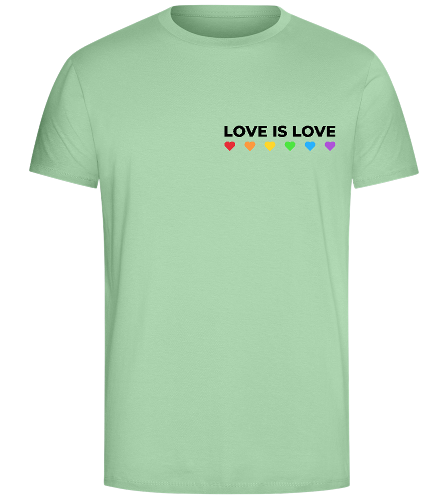 Let Love Be Love Design - Comfort Unisex T-Shirt_ICE GREEN_front