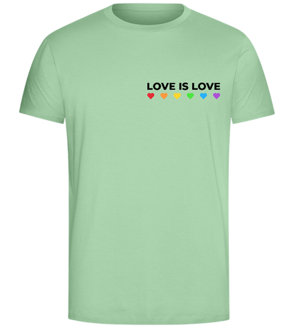 Let Love Be Love Design - Comfort Unisex T-Shirt_ICE GREEN_front