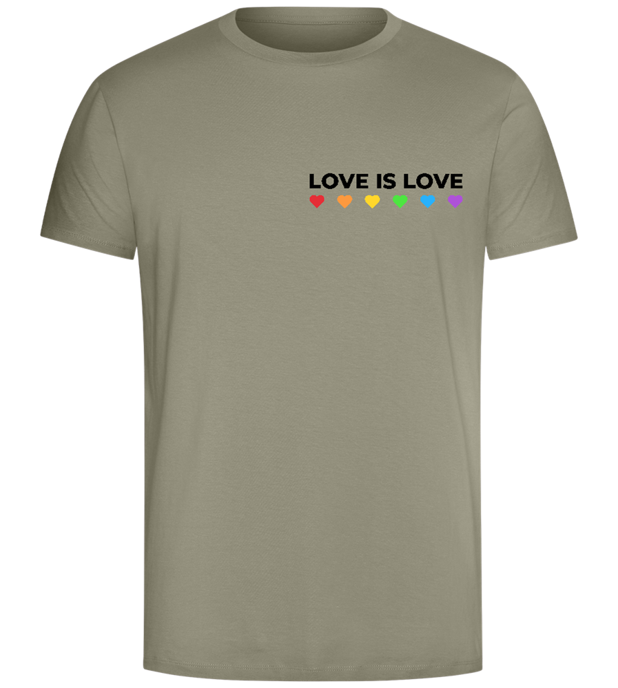 Let Love Be Love Design - Comfort Unisex T-Shirt_KHAKI_front