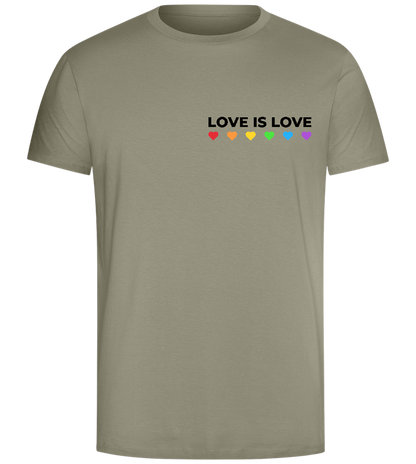 Let Love Be Love Design - Comfort Unisex T-Shirt_KHAKI_front