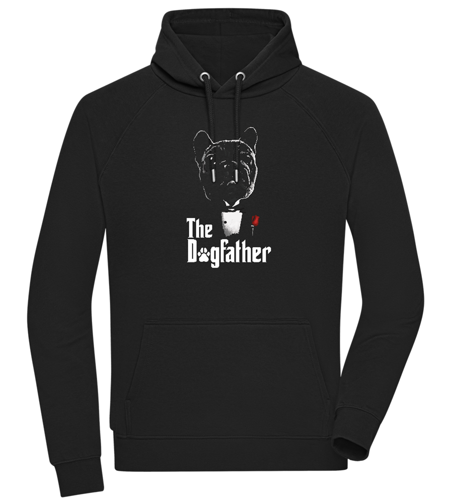 Dogfather Suit Design - Comfort unisex hoodie_BLACK_front