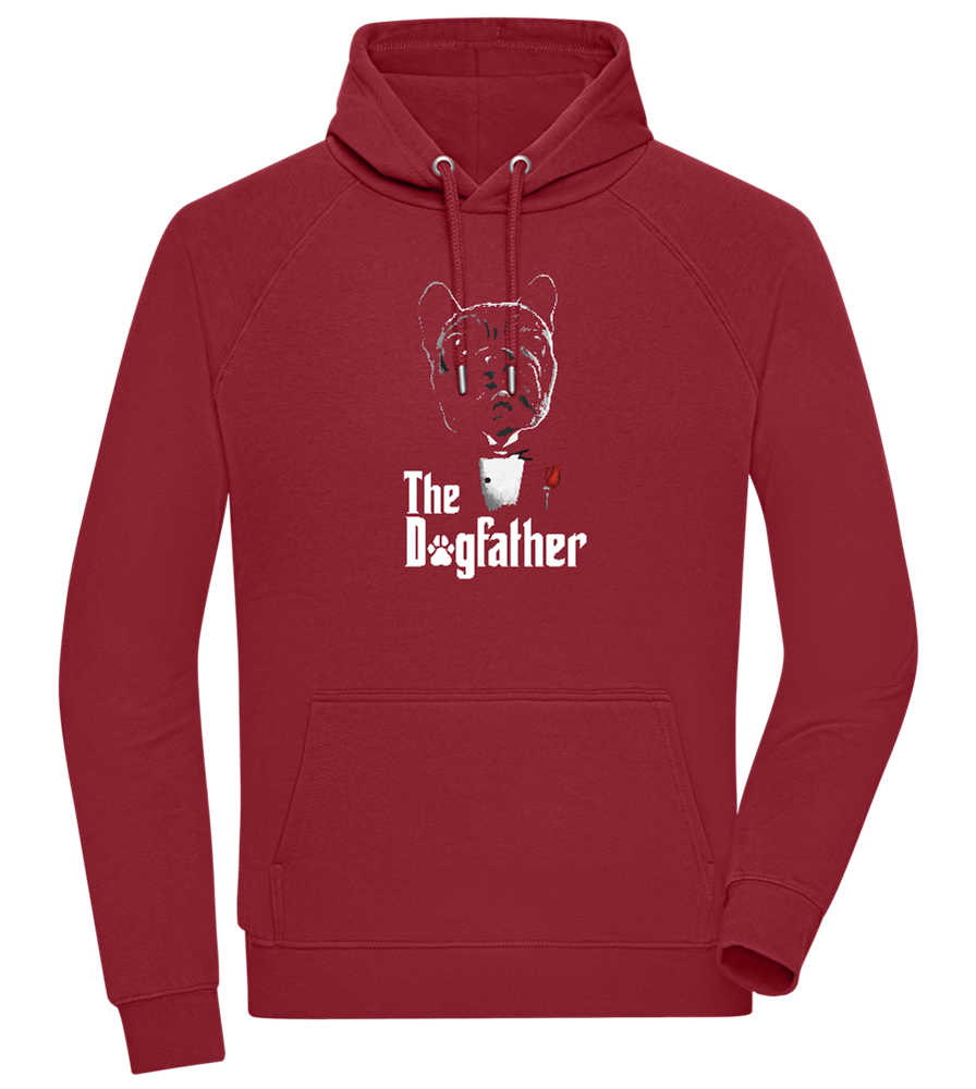Dogfather Suit Design - Comfort unisex hoodie_BORDEAUX_front