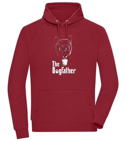 Dogfather Suit Design - Comfort unisex hoodie_BORDEAUX_front