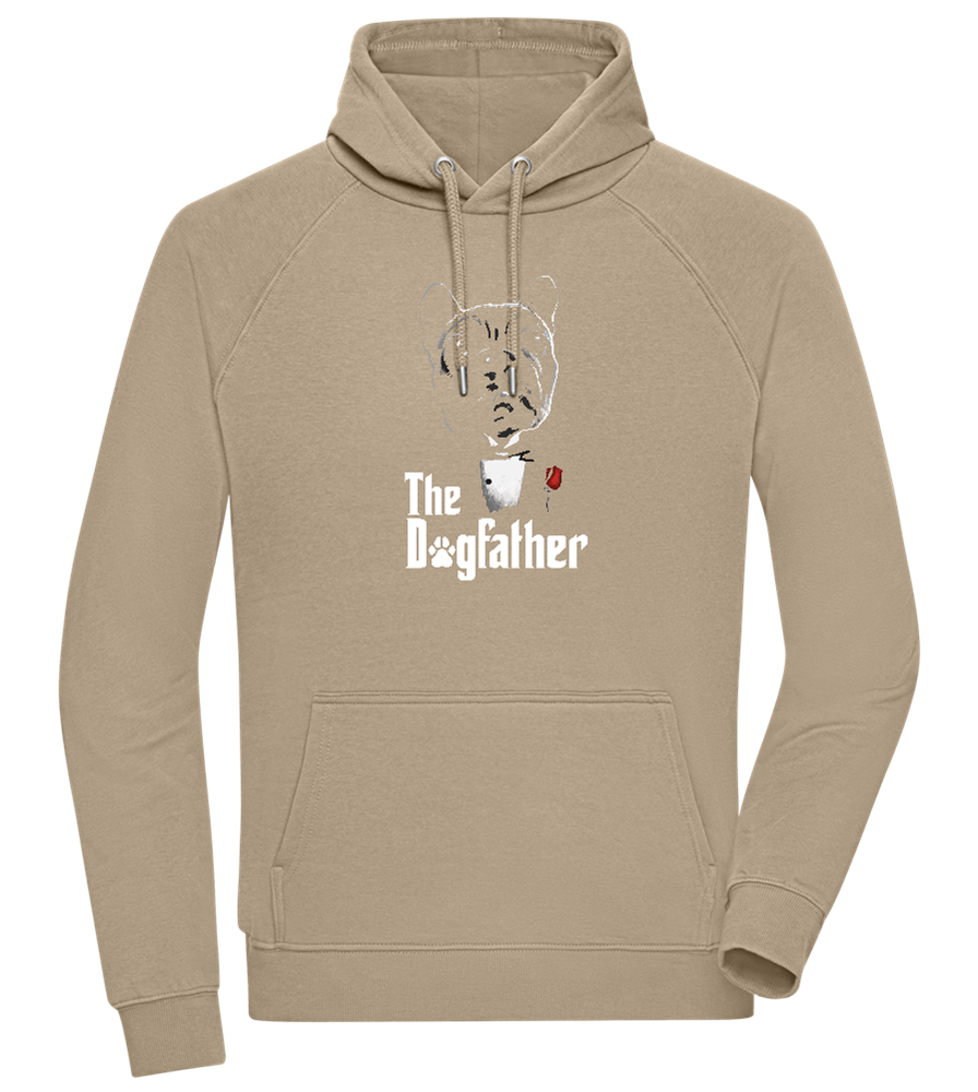 Dogfather Suit Design - Comfort unisex hoodie_KHAKI_front