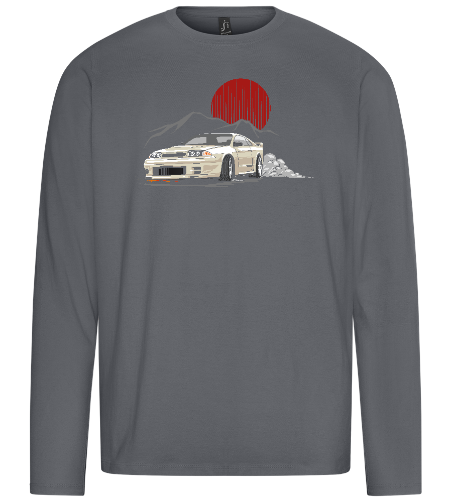 Skyline Design - Premium men's long sleeve t-shirt_MOUSE GREY_front