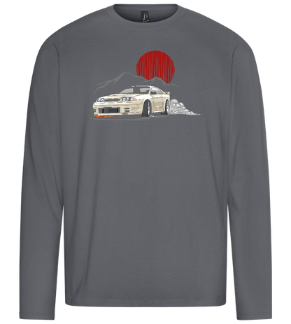 Skyline Design - Premium men's long sleeve t-shirt_MOUSE GREY_front