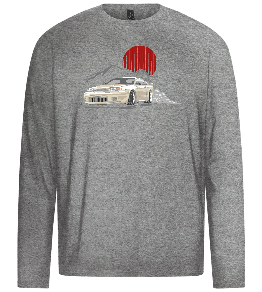 Skyline Design - Premium men's long sleeve t-shirt_ORION GREY_front