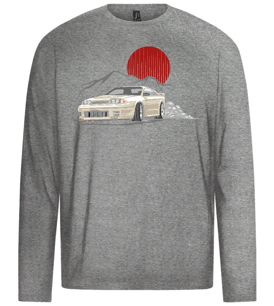 Skyline Design - Premium men's long sleeve t-shirt_ORION GREY_front