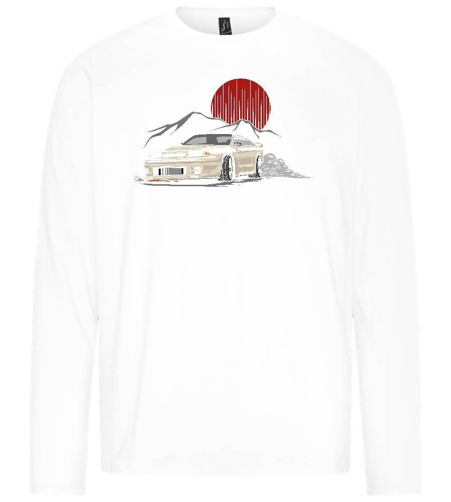 Skyline Design - Premium men's long sleeve t-shirt_WHITE_front