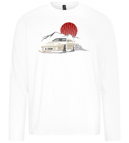 Skyline Design - Premium men's long sleeve t-shirt_WHITE_front