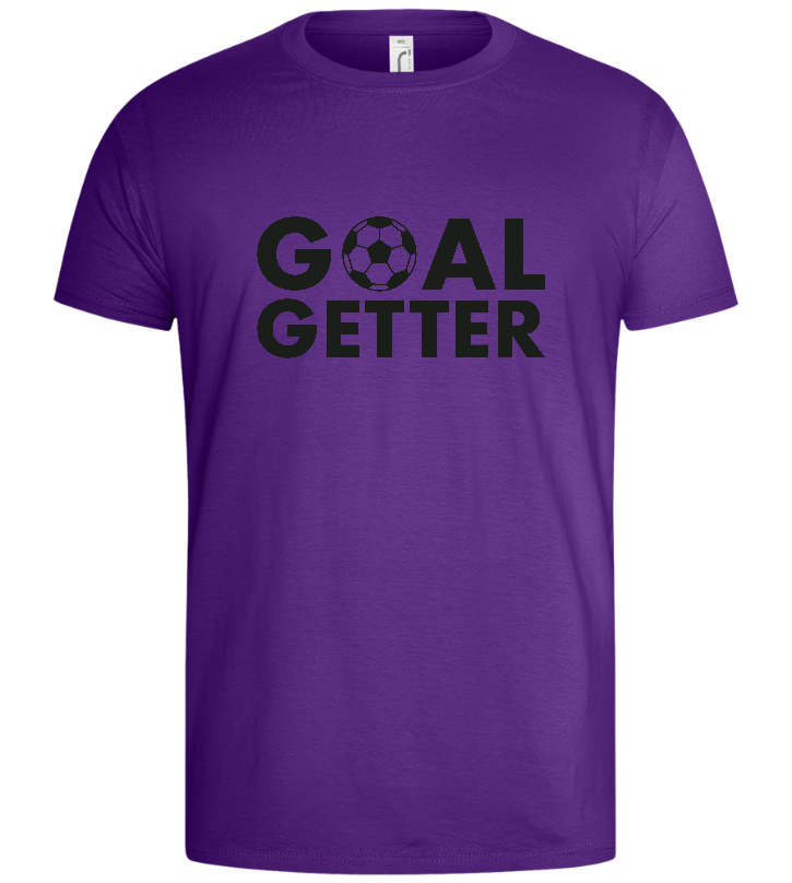 Goal Getter Design - Basic men's t-shirt_DARK PURPLE_front