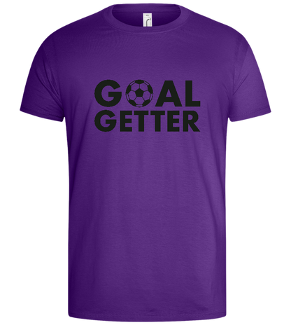 Goal Getter Design - Basic men's t-shirt_DARK PURPLE_front