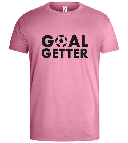 Goal Getter Design - Basic men's t-shirt_PINK ORCHID_front