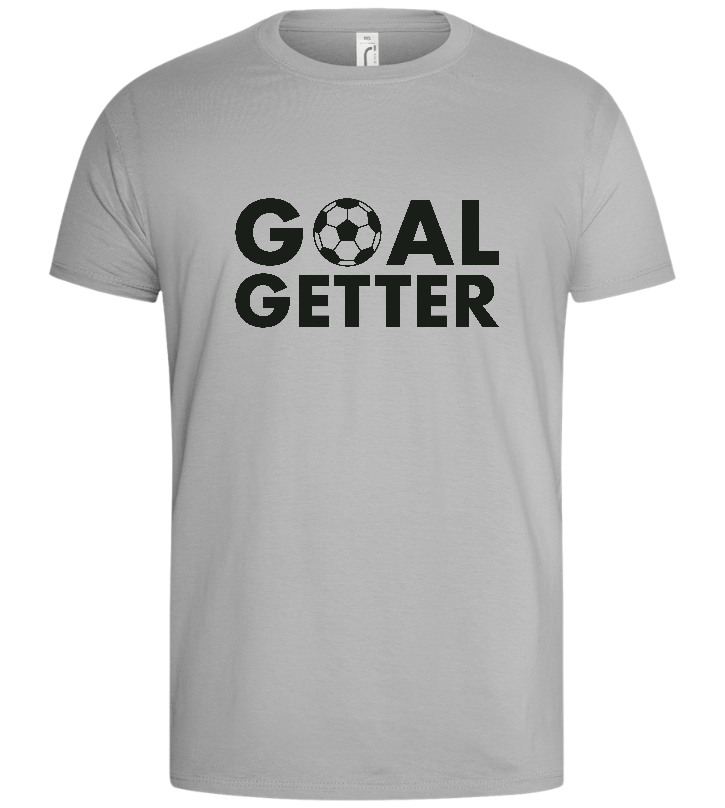 Goal Getter Design - Basic men's t-shirt_PURE GRAY_front