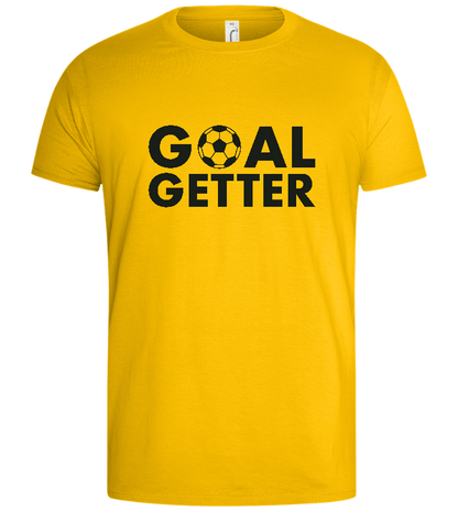 Goal Getter Design - Basic men's t-shirt_YELLOW_front