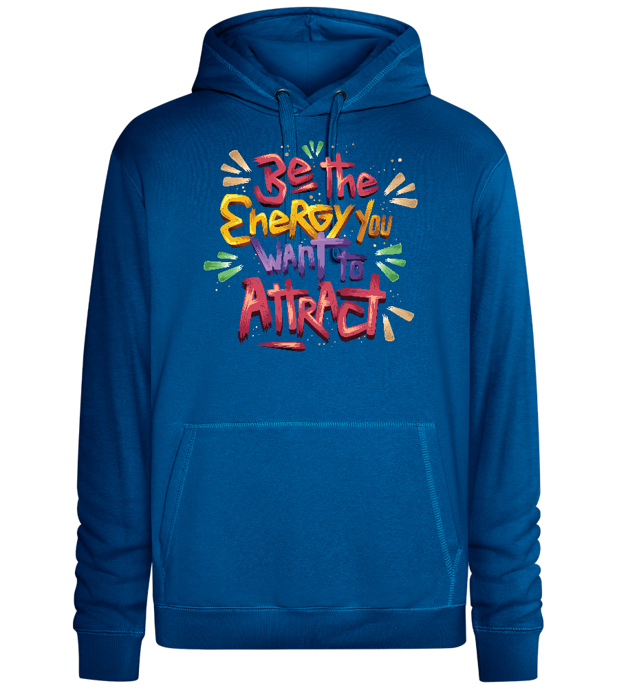 Attract Energy Design - Premium unisex hoodie_ROYAL_front