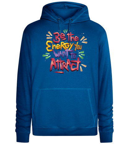 Attract Energy Design - Premium unisex hoodie_ROYAL_front