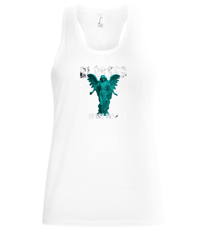 Blessed Angel Design - Basic women's tank top_WHITE_front