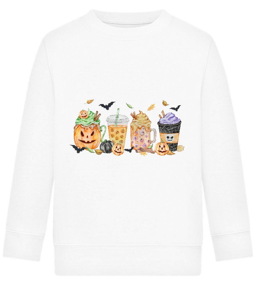 Halloween Drinks Design - Comfort Kids Sweater_WHITE_front