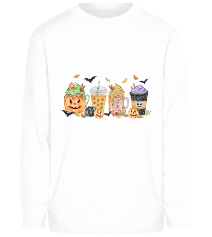 Halloween Drinks Design - Comfort Kids Sweater_WHITE_front