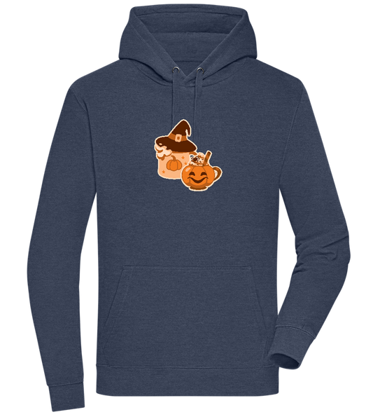 Spooky Pumpkin Spice Design - Premium unisex hoodie_DENIM CHINA_front