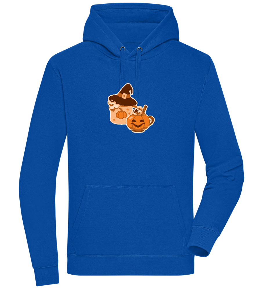 Spooky Pumpkin Spice Design - Premium unisex hoodie_ROYAL_front