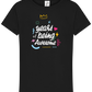 X Years of Being Awesome Design - Comfort girls' t-shirt_DEEP BLACK_front