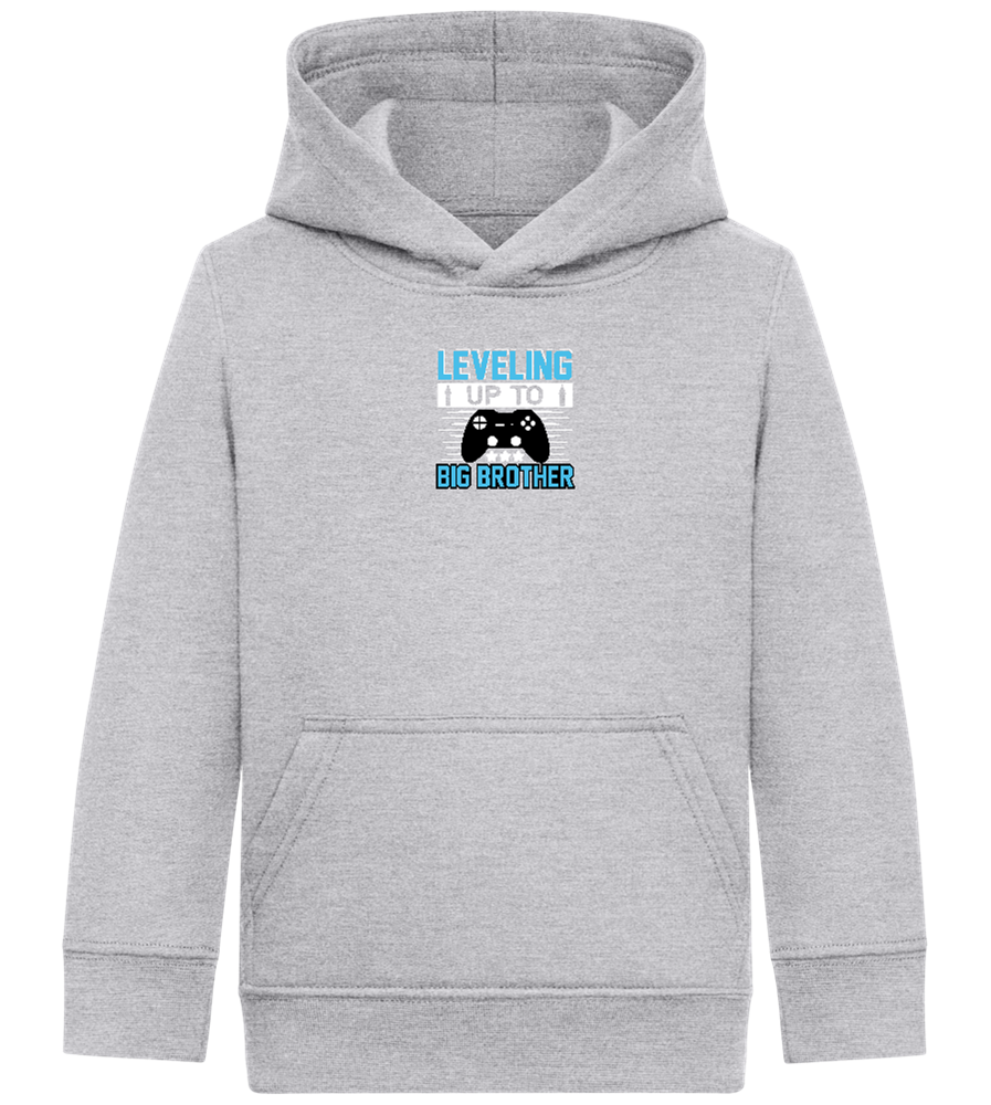 Leveling Up To Big Brother Design - Comfort Kids Hoodie_ORION GREY II_front