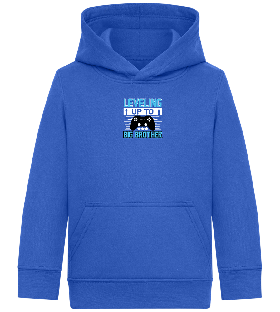 Leveling Up To Big Brother Design - Comfort Kids Hoodie_ROYAL_front