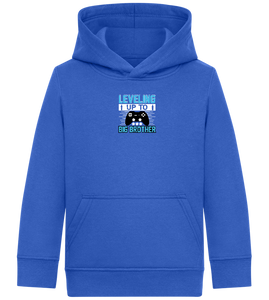 Leveling Up To Big Brother Design - Comfort Kids Hoodie