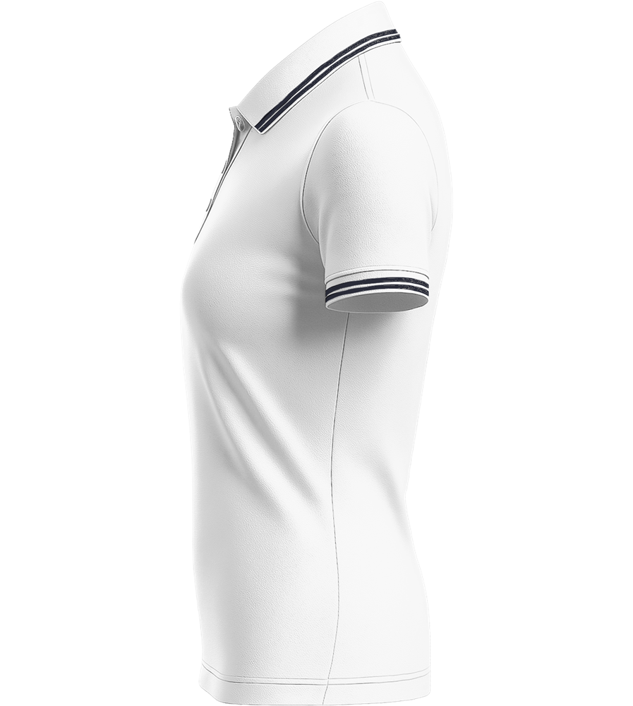 Premium Women´s contrast polo shirt_WHITE/NAVY_left