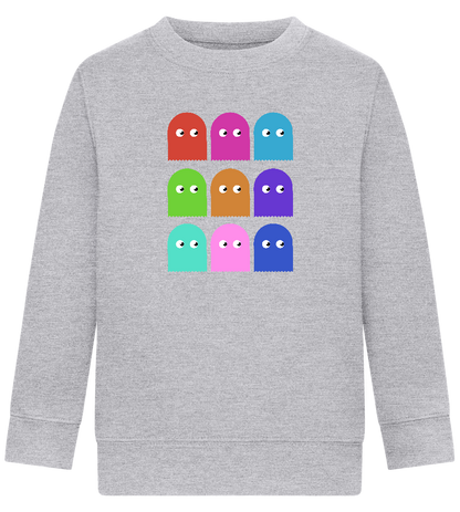 Classic Ghosts Design - Comfort Kids Sweater_ORION GREY II_front