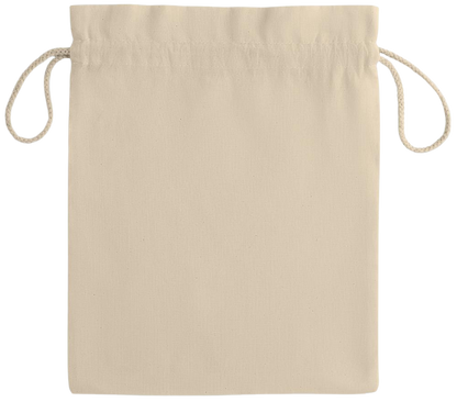 Essential medium drawcord gift bag_BEIGE_back