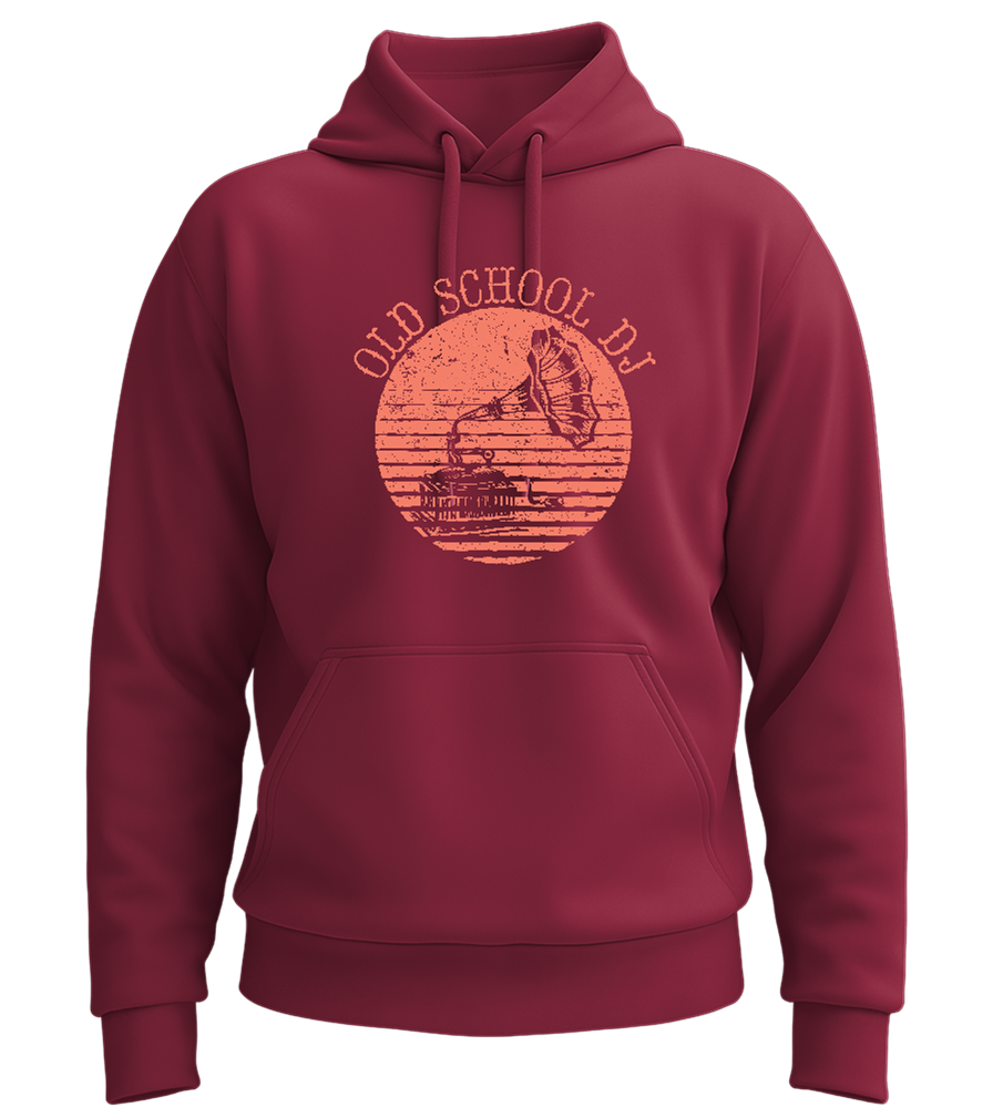 Old School DJ Design - Premium Essential Unisex Hoodie_BORDEAUX_front