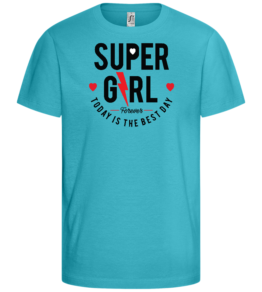 Supergirl Design - Comfort girls' t-shirt_HAWAIIAN OCEAN_front